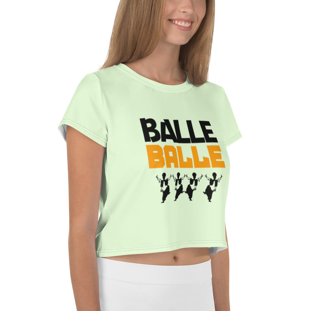 BALLE BALLE - All-Over Print Crop Tee