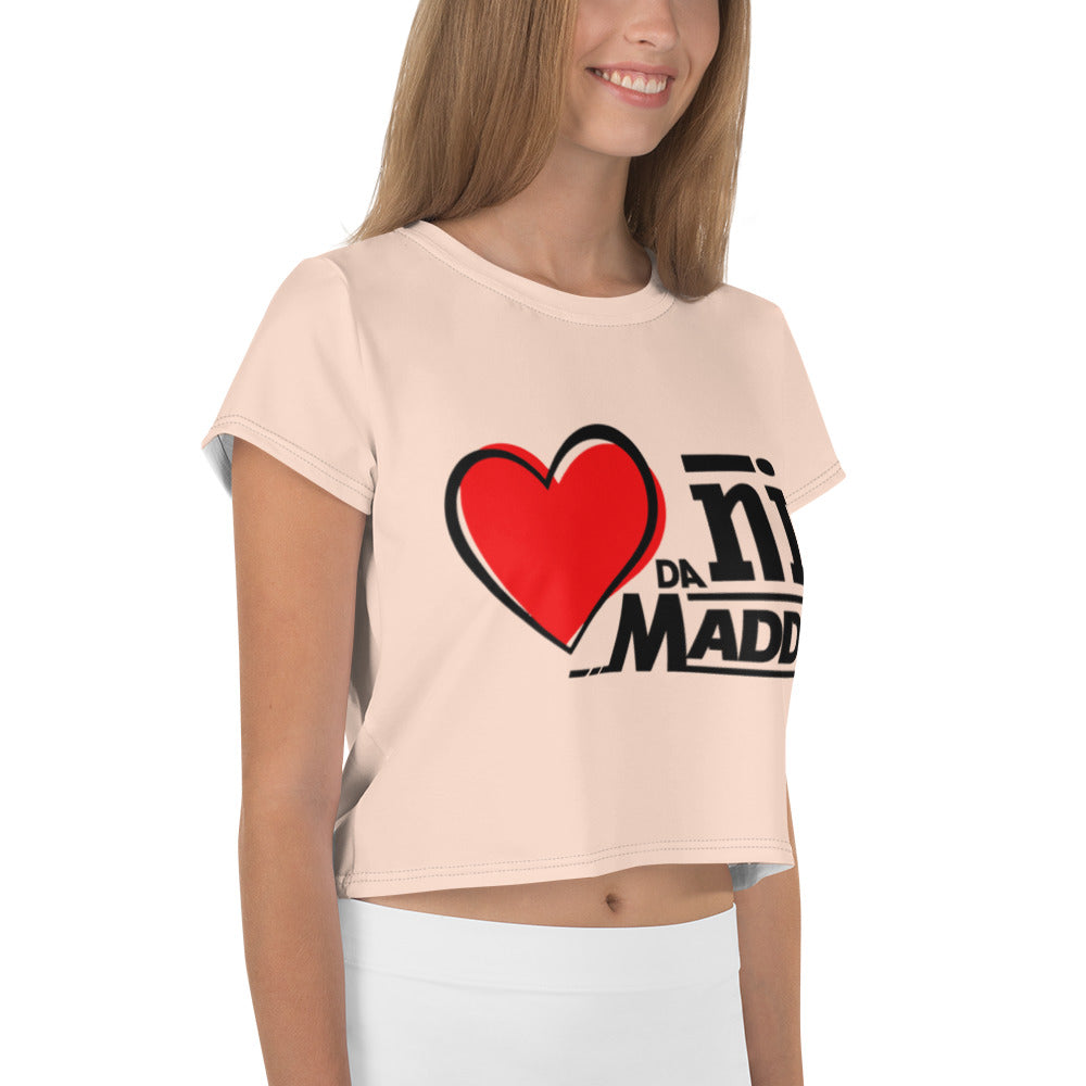 DIL DA NI MADDA - All-Over Print Crop Tee