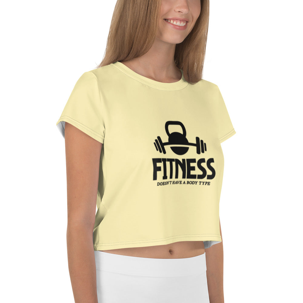 FITNESS - All-Over Print Crop Tee