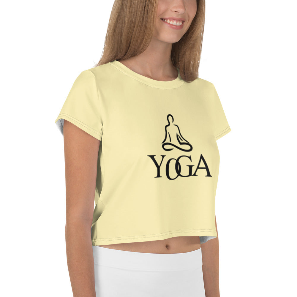 YOGA - All-Over Print Crop Tee