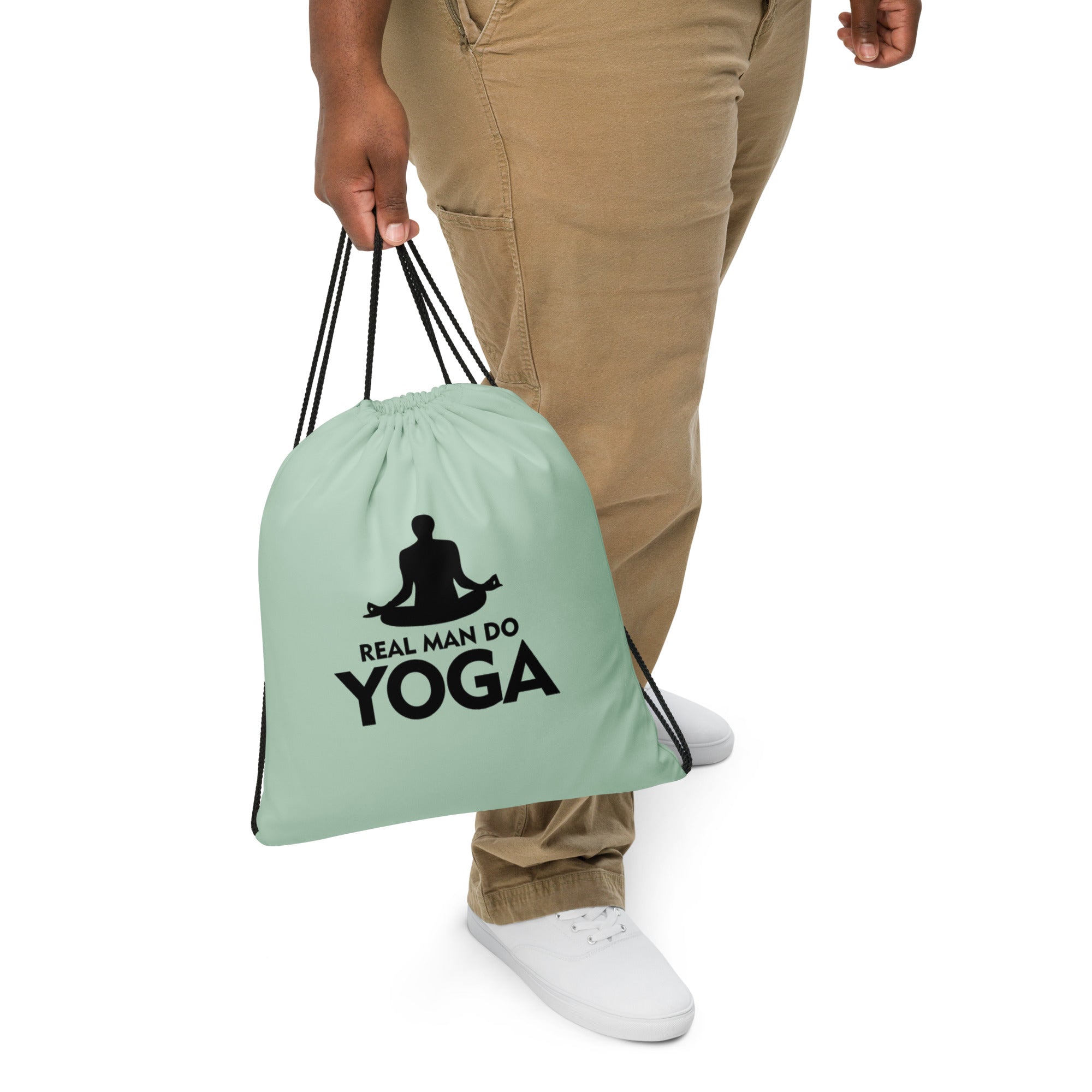 REAL MAN DO YOGA - Drawstring bag