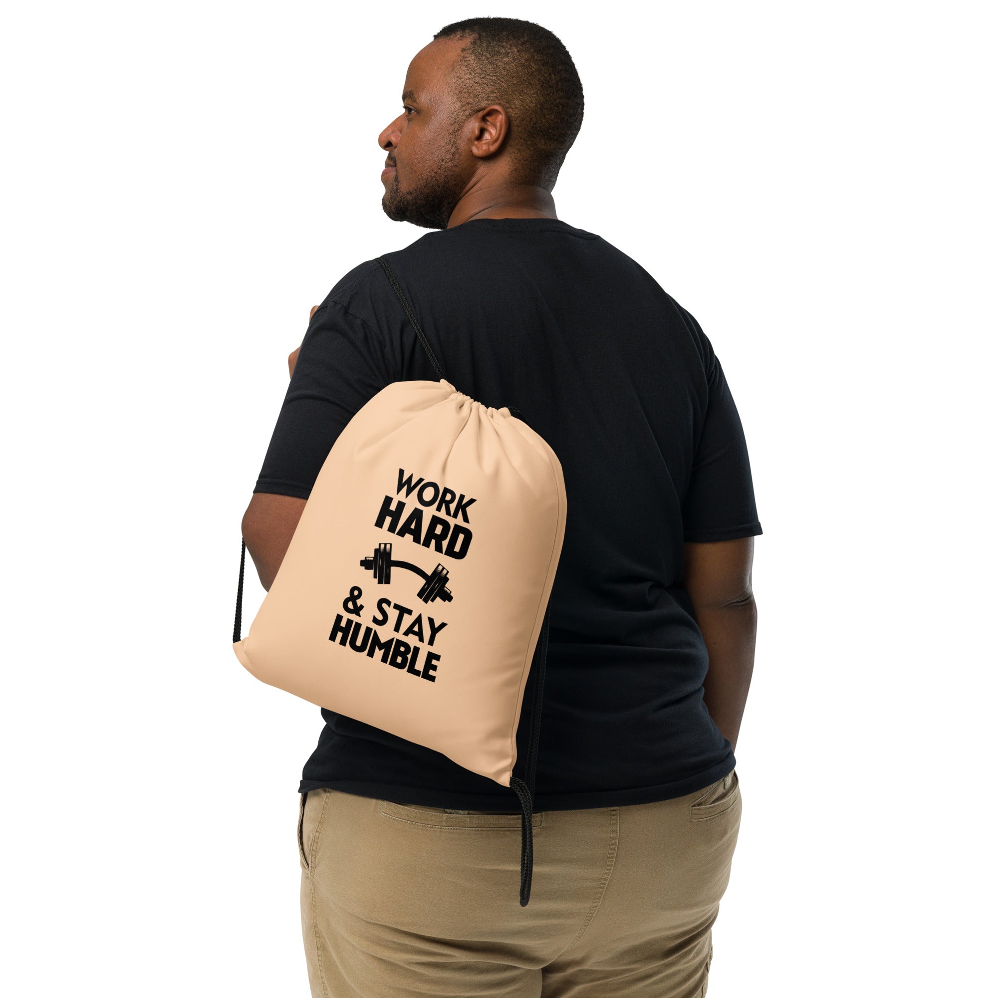 WORK HARD & STAY HUMBLE - Drawstring bag