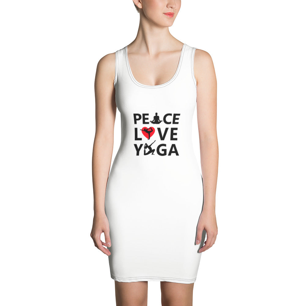 PEACE LOVE YOGA - Sublimation Cut & Sew Dress