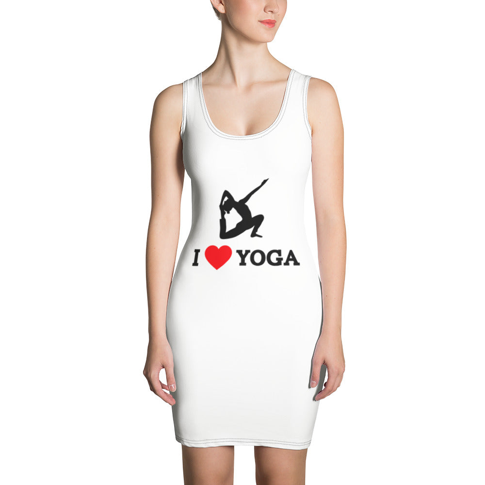 I LOVE YOGA - Sublimation Cut & Sew Dress