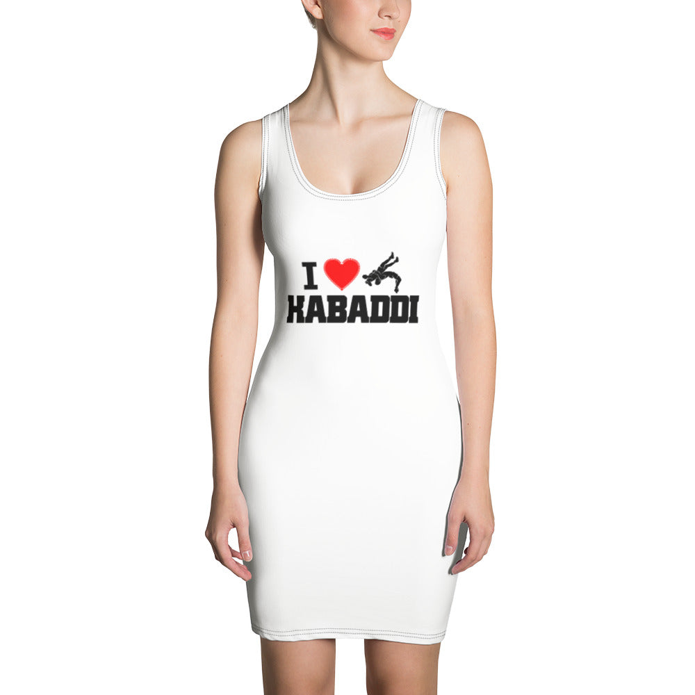 I LOVE KABADDI - Sublimation Cut & Sew Dress