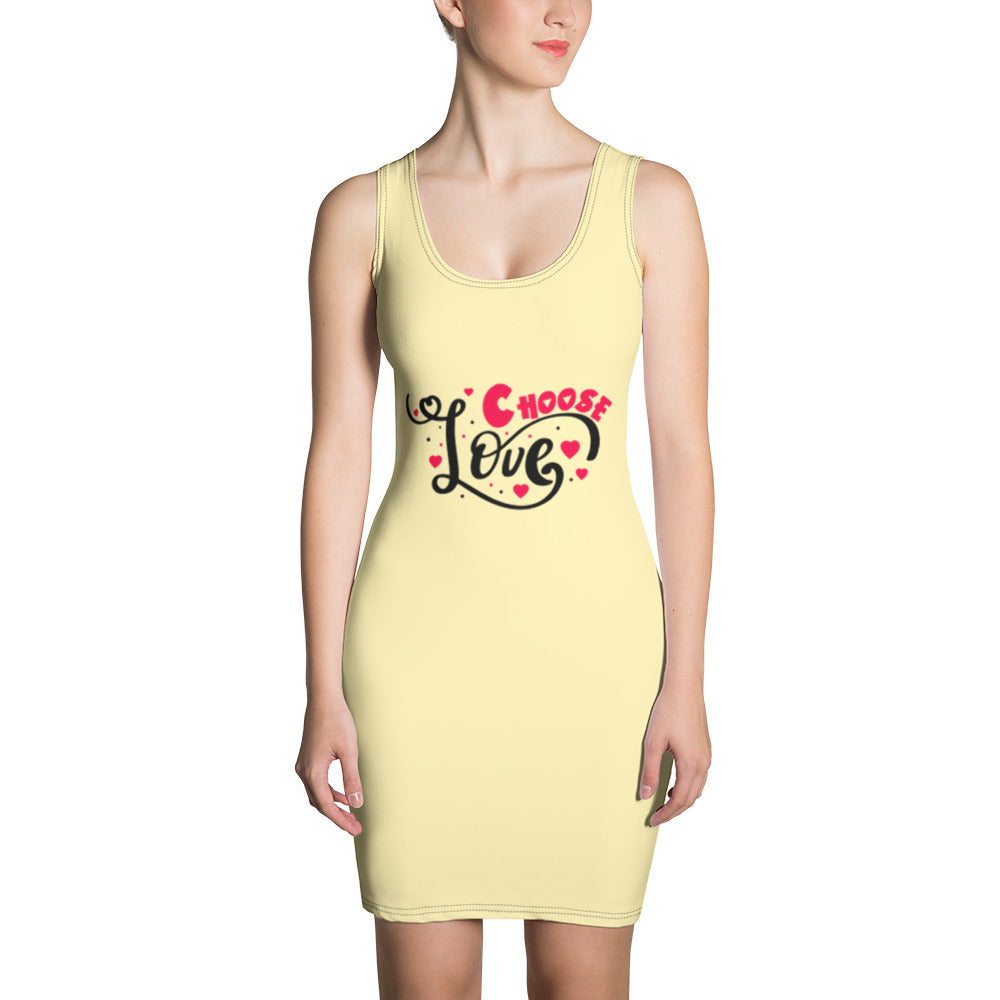 CHOOSE LOVE - Sublimation Cut & Sew Dress