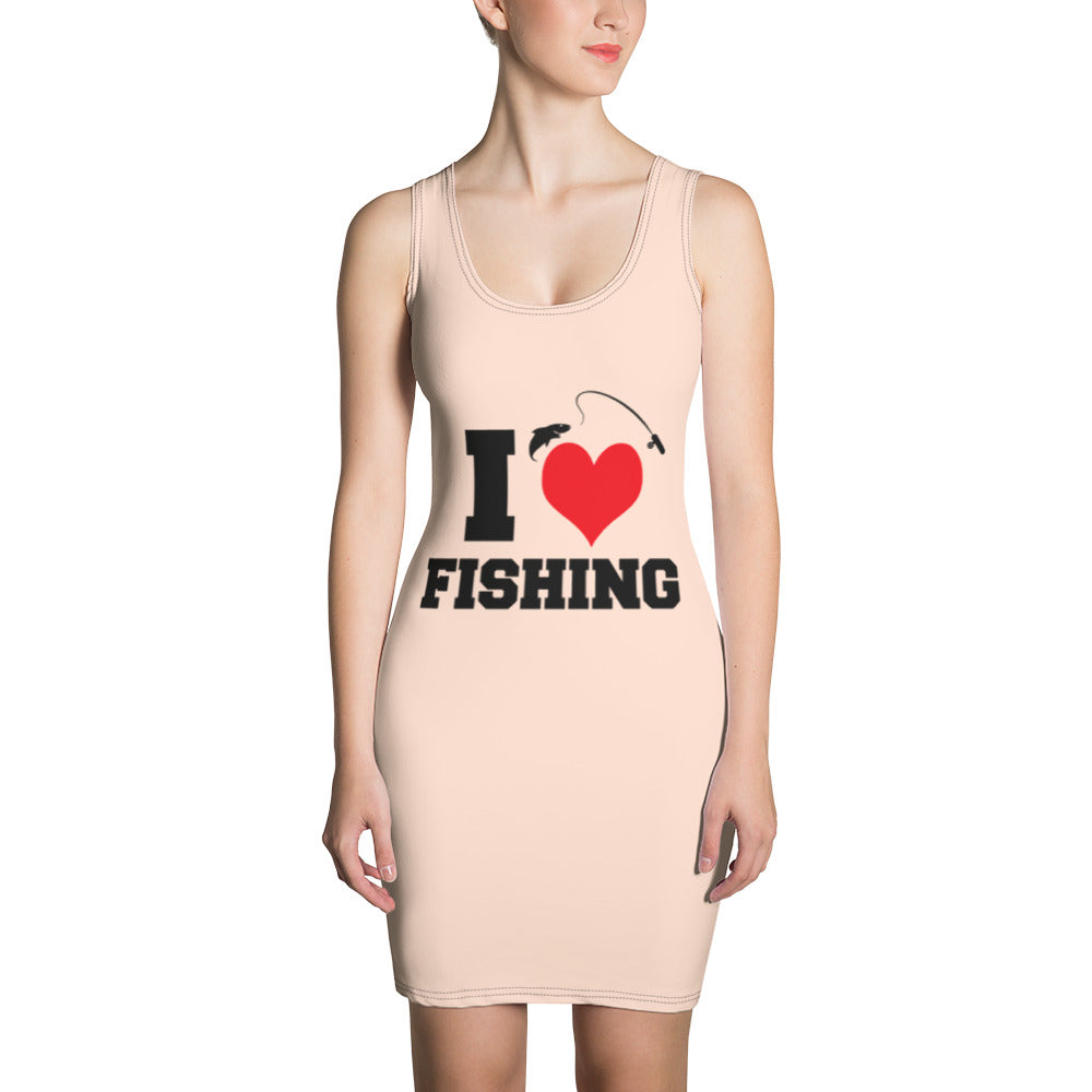 I LOVE FISHING - Sublimation Cut & Sew Dress