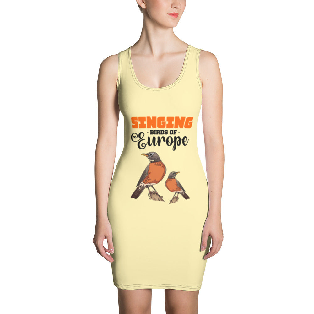 SINGING BIRDS OF EUROPE - Sublimation Cut & Sew Dress