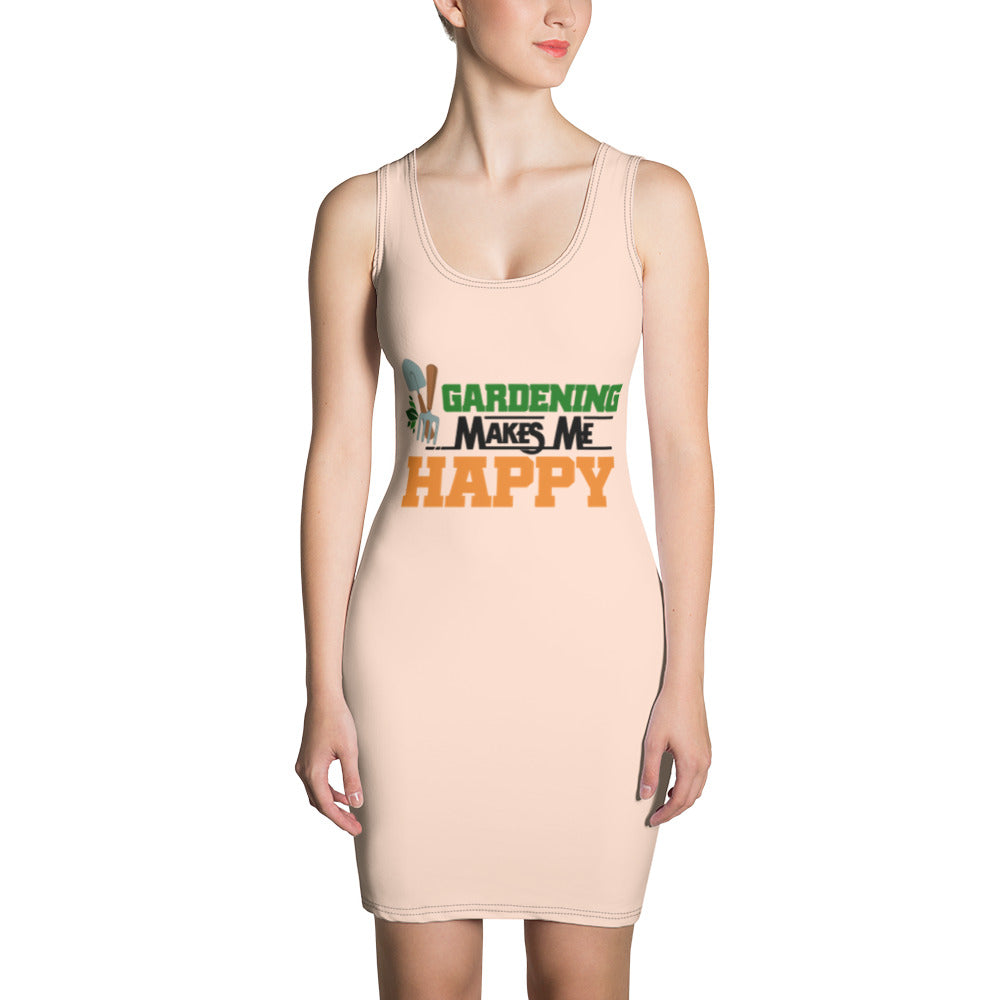 GARDENING MAKES ME HAPPY - Sublimation Cut & Sew Dress