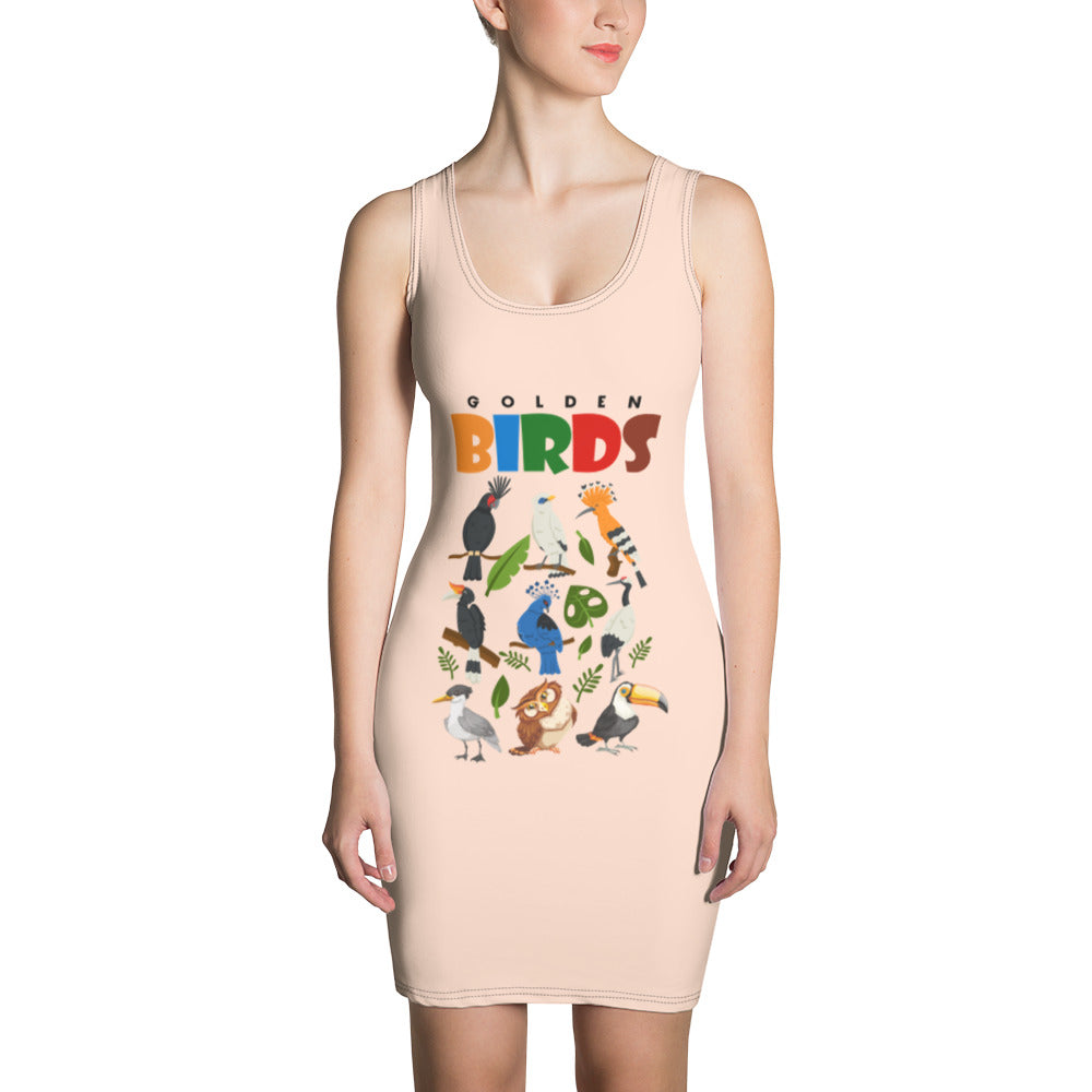 GOLDEN BIRDS - Sublimation Cut & Sew Dress