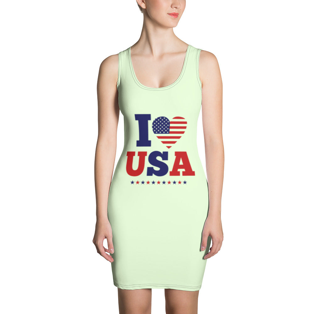 I LOVE USA - Sublimation Cut & Sew Dress