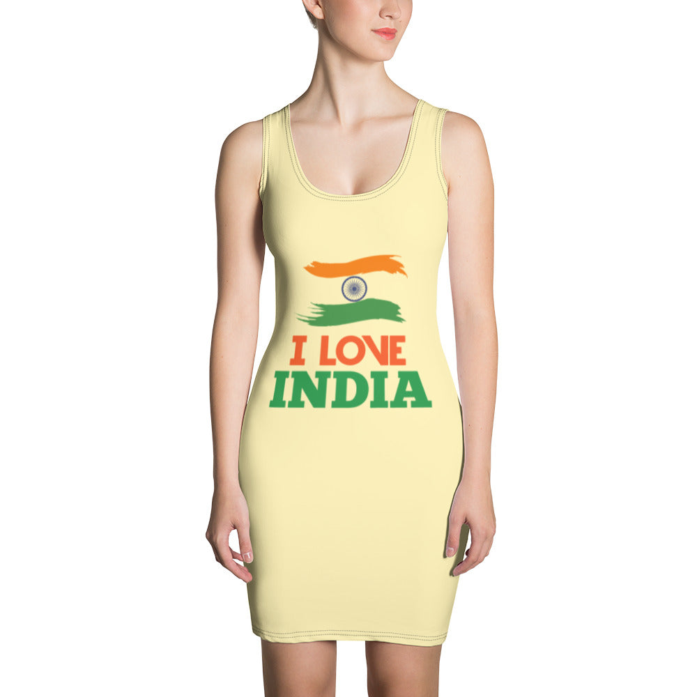 I LOVE INDIA - Sublimation Cut & Sew Dress