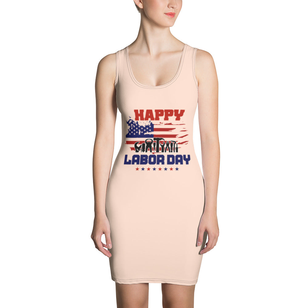 HAPPY LABOR DAY - Sublimation Cut & Sew Dress