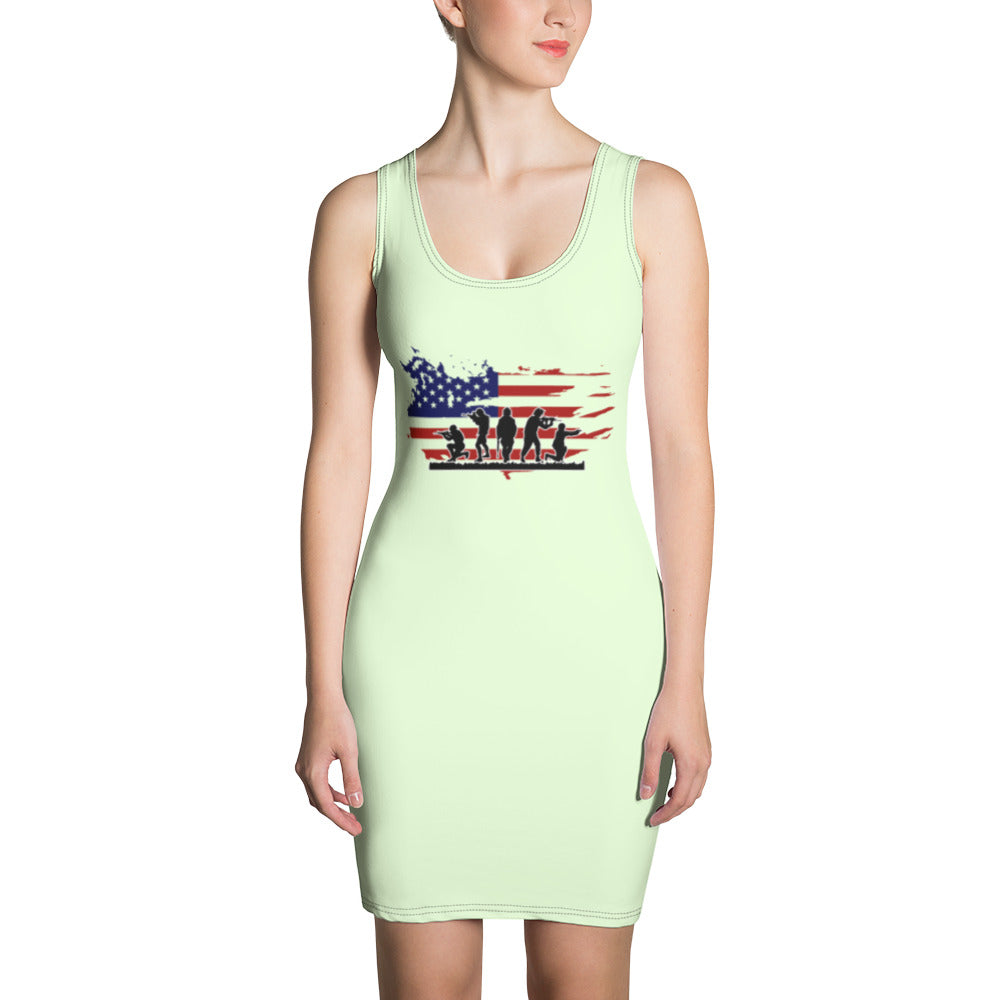 AMERICAN SOLDIERS - Sublimation Cut & Sew Dress