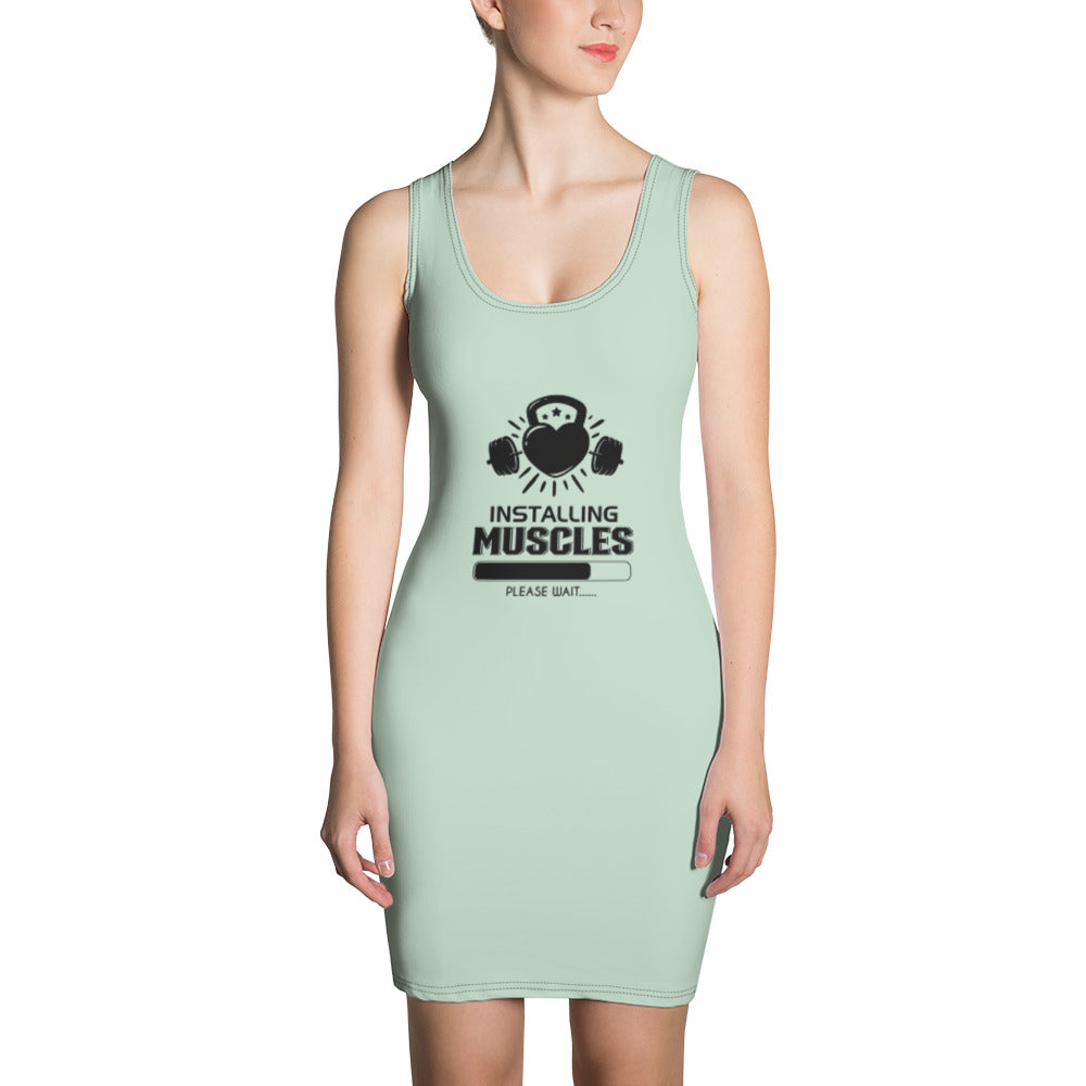 INSTALLING MUSCLES - Sublimation Cut & Sew Dress