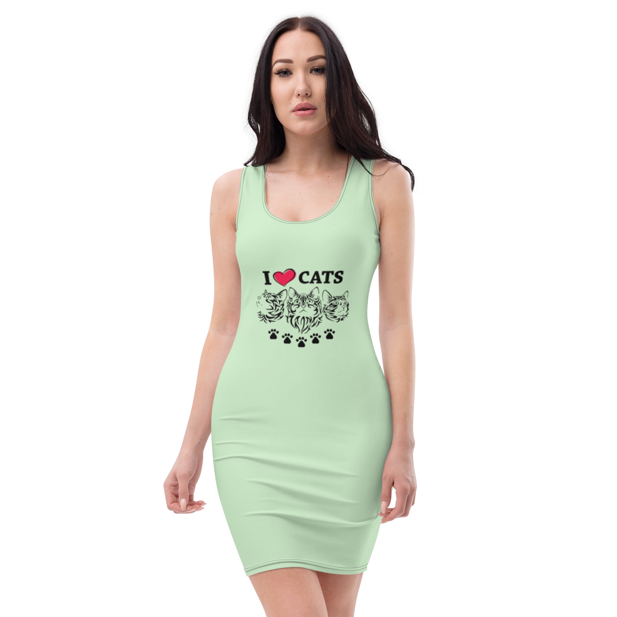 I LOVE CATS - Sublimation Cut & Sew Dress