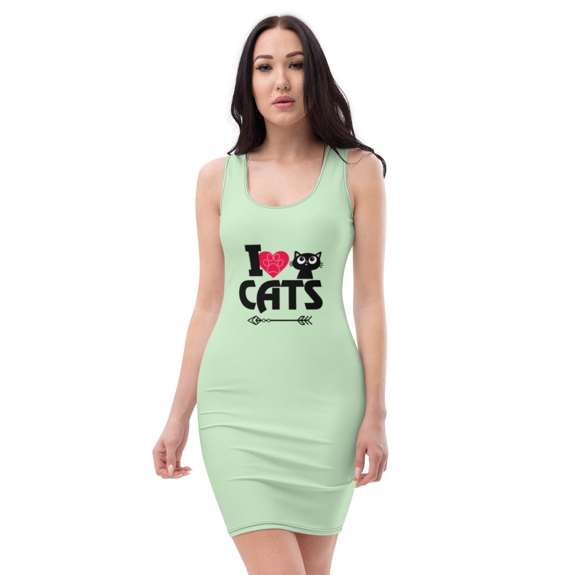 I LOVE CATS - Sublimation Cut & Sew Dress