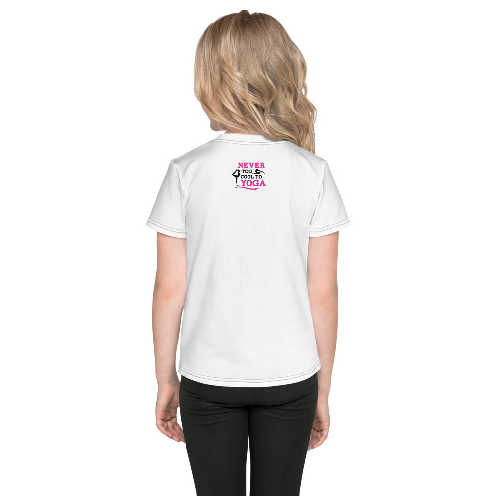 NEVER TOO COOL TO YOGA - Kids crew neck t-shirt