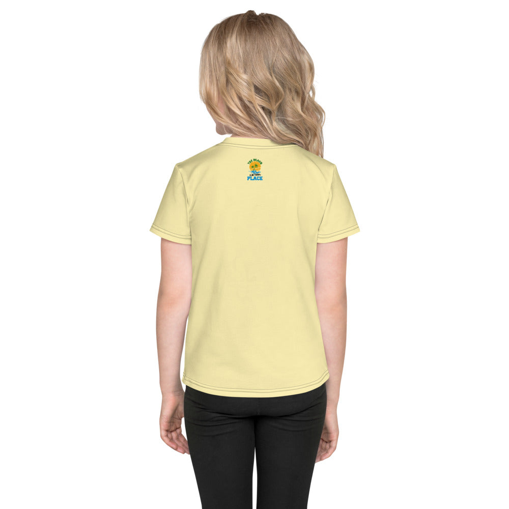 THE BEACH IS MY HAPPY PLACE - Kids crew neck t-shirt