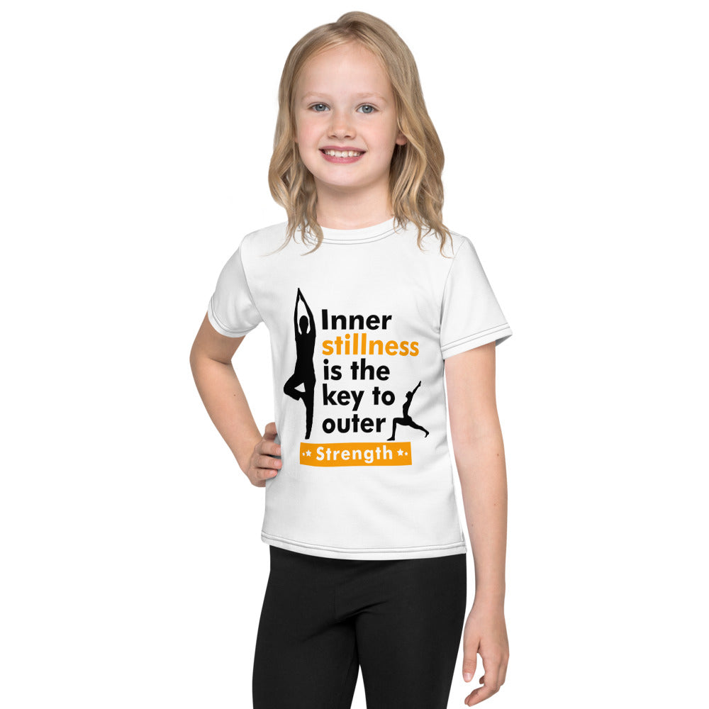 INNER STILLNESS IS THE KEY - Kids crew neck t-shirt