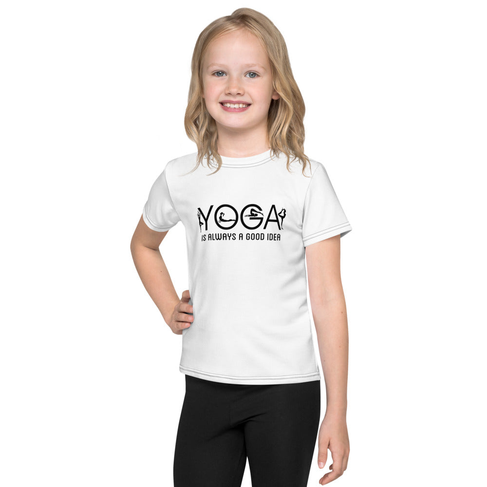 YOGA IS ALWAYS A GOOD IDEA - Kids crew neck t-shirt