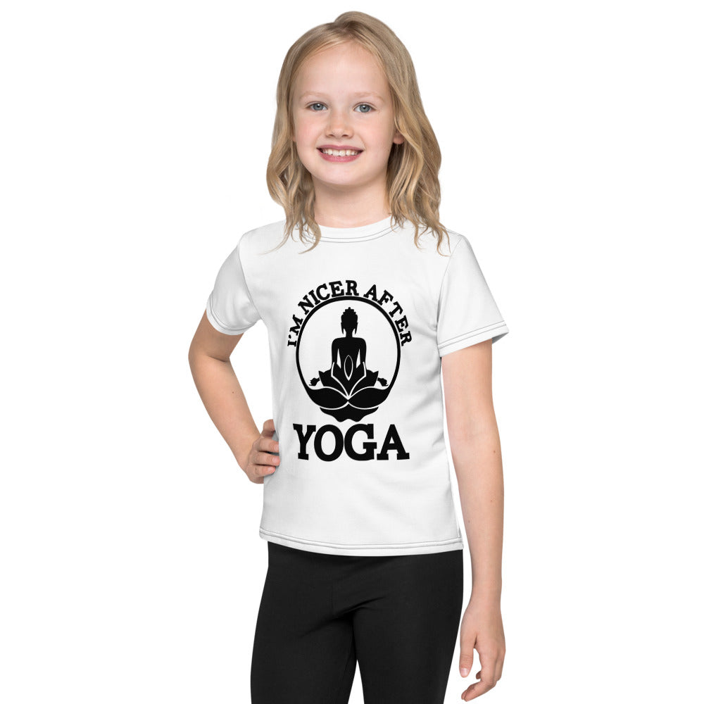 I'M NICER AFTER YOGA - Kids crew neck t-shirt