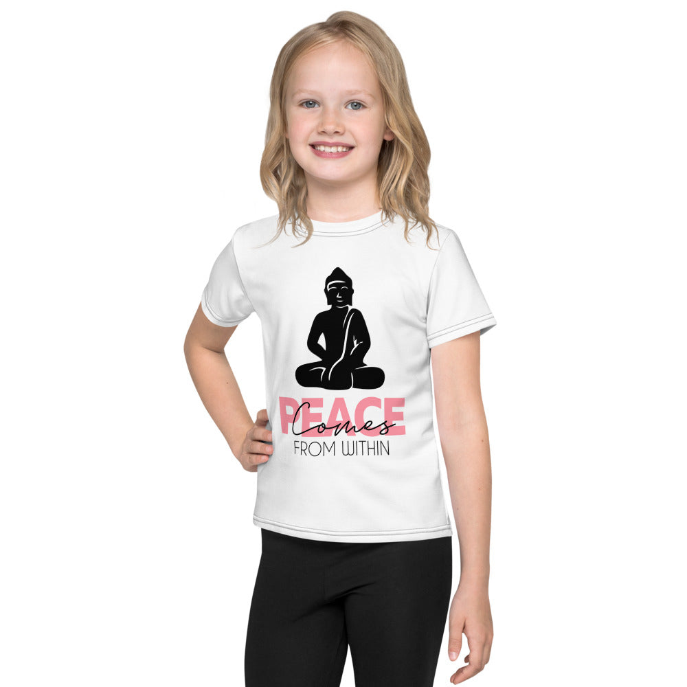 PEACE COMES FROM WITHIN - Kids crew neck t-shirt