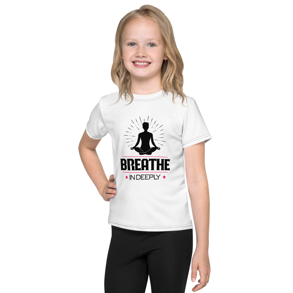 BREATHE IN DEEPLY - Kids crew neck t-shirt