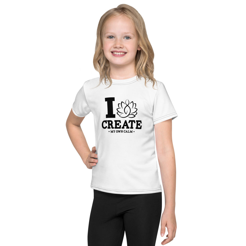 I CREATE MY OWN CALM - Kids crew neck t-shirt