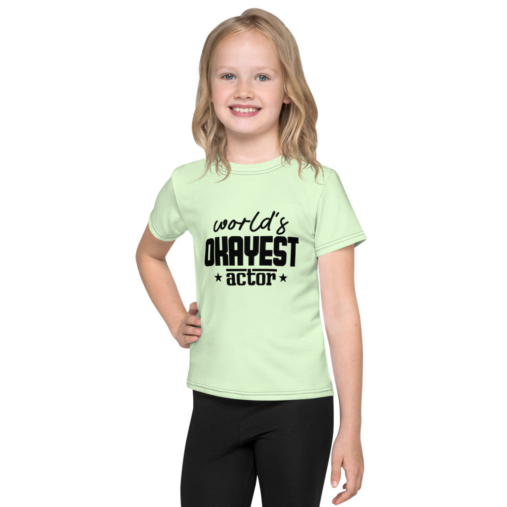 WORLD'S OKAYEST ACTOR - Kids crew neck t-shirt