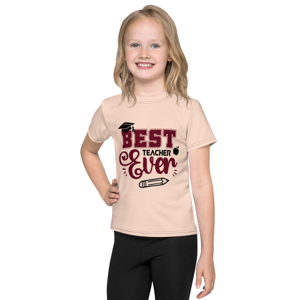 BEST TEACHER EVER - Kids crew neck t-shirt