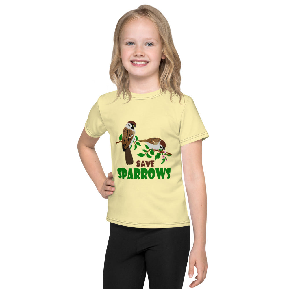 SAVE SPARROWS - Kids crew neck t-shirt