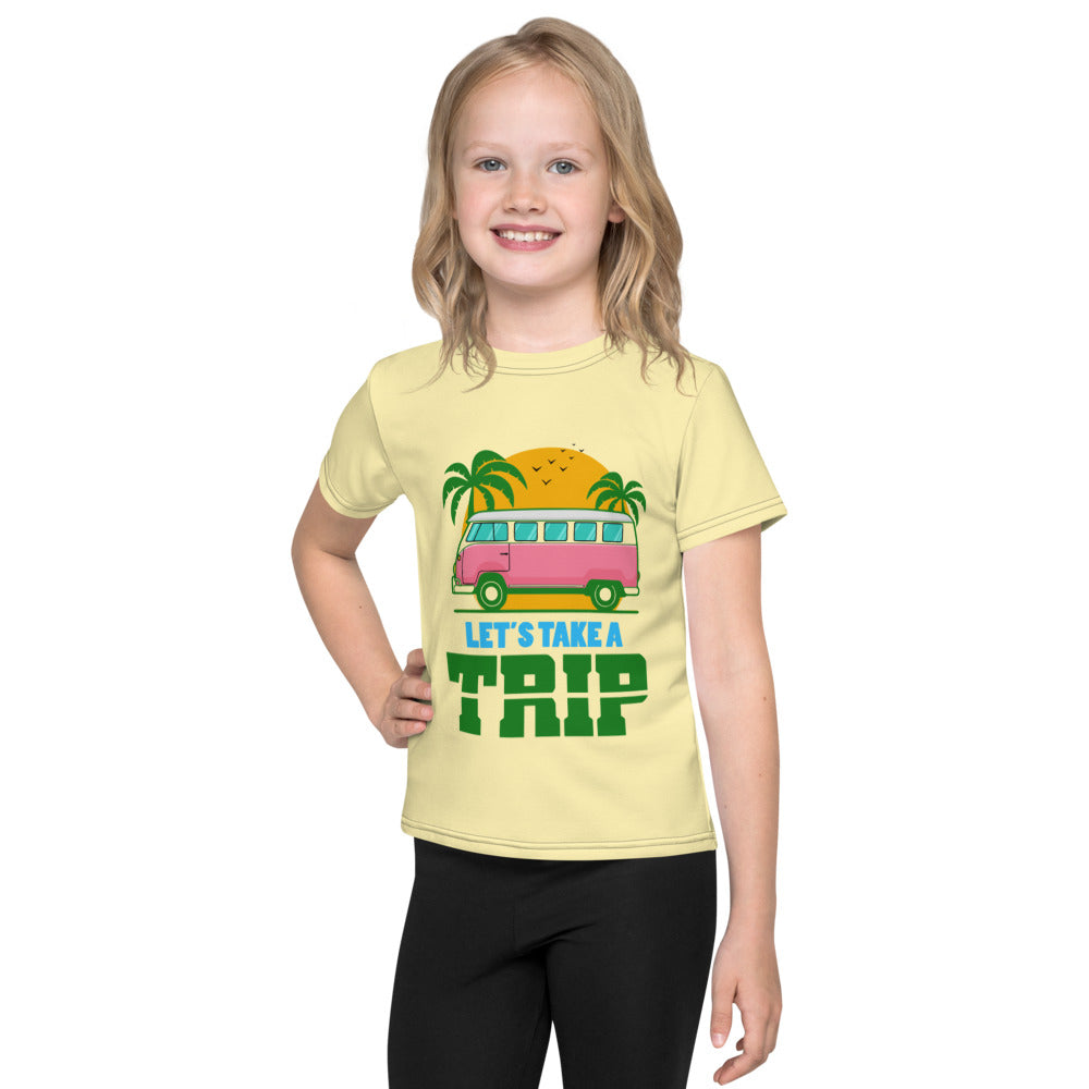 LET'S TAKE A TRIP - Kids crew neck t-shirt