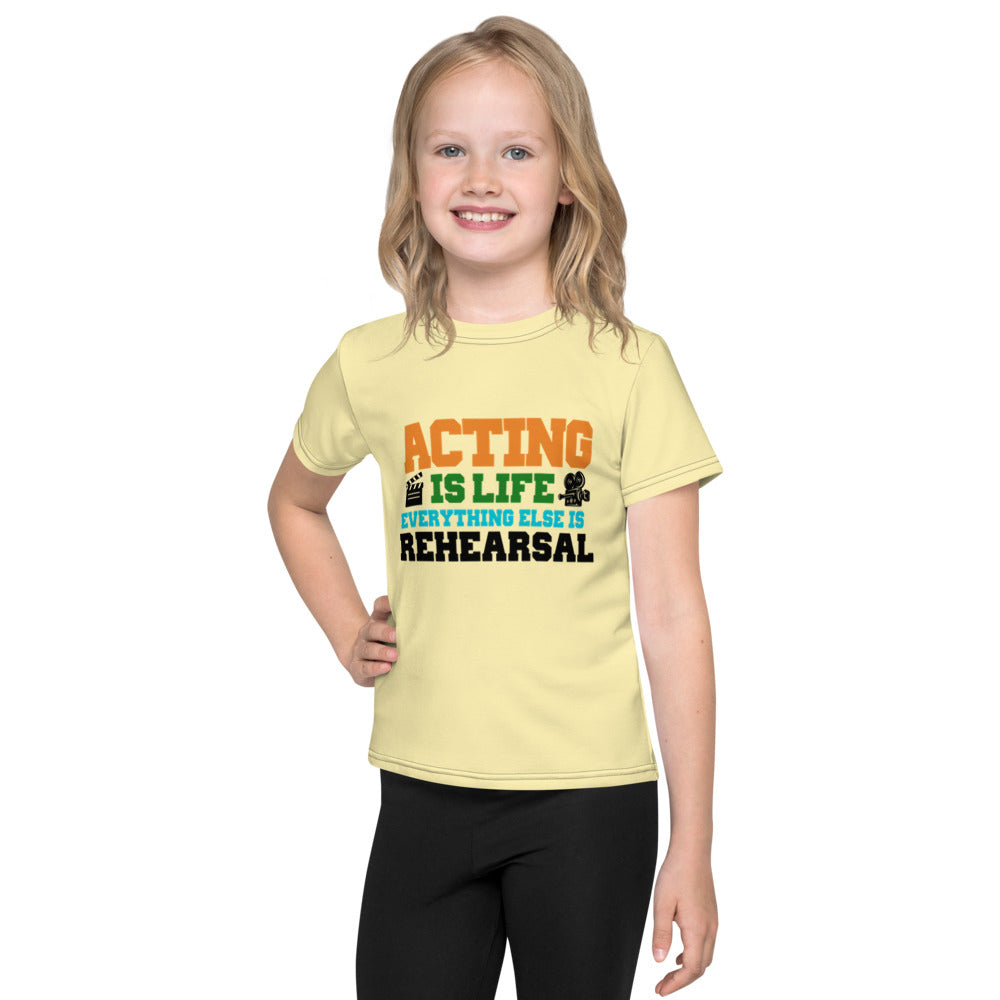 ACTING IS LIFE - Kids crew neck t-shirt