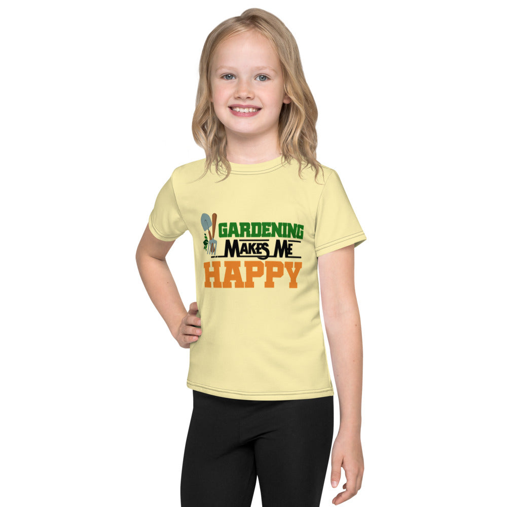 GARDENING MAKES ME HAPPY - Kids crew neck t-shirt