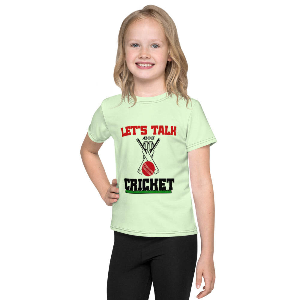 LET'S TALK ABOUT CRICKET - Kids crew neck t-shirt