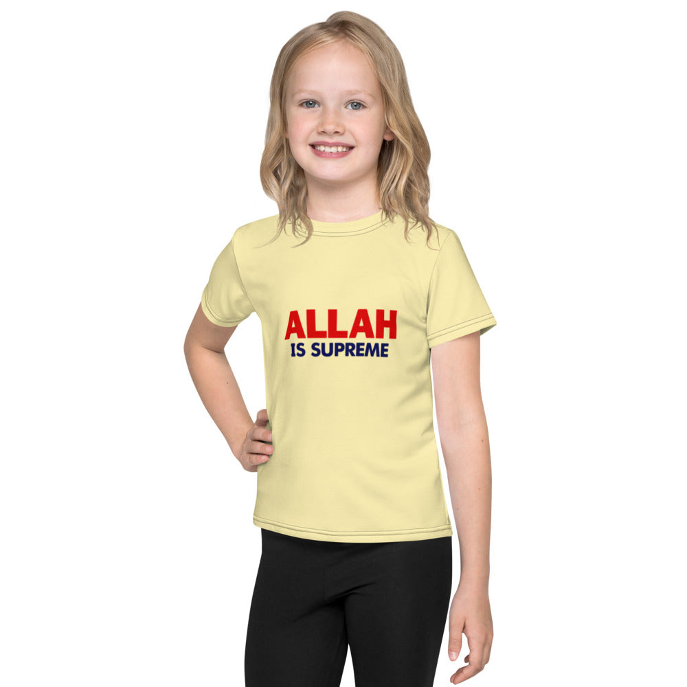 ALLAH IS SUPREME - Kids crew neck t-shirt