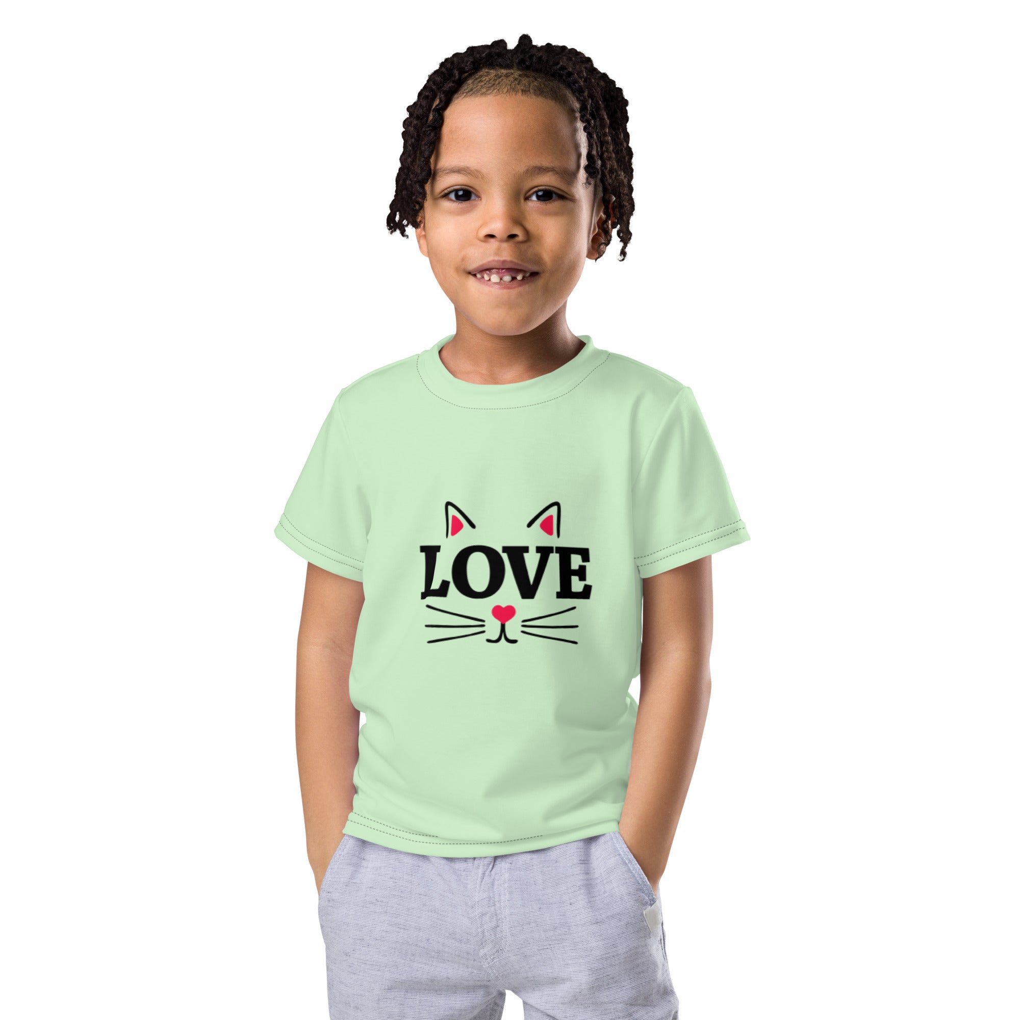 LOVE CATS - Kids crew neck t-shirt