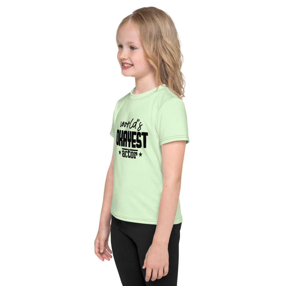 WORLD'S OKAYEST ACTOR - Kids crew neck t-shirt