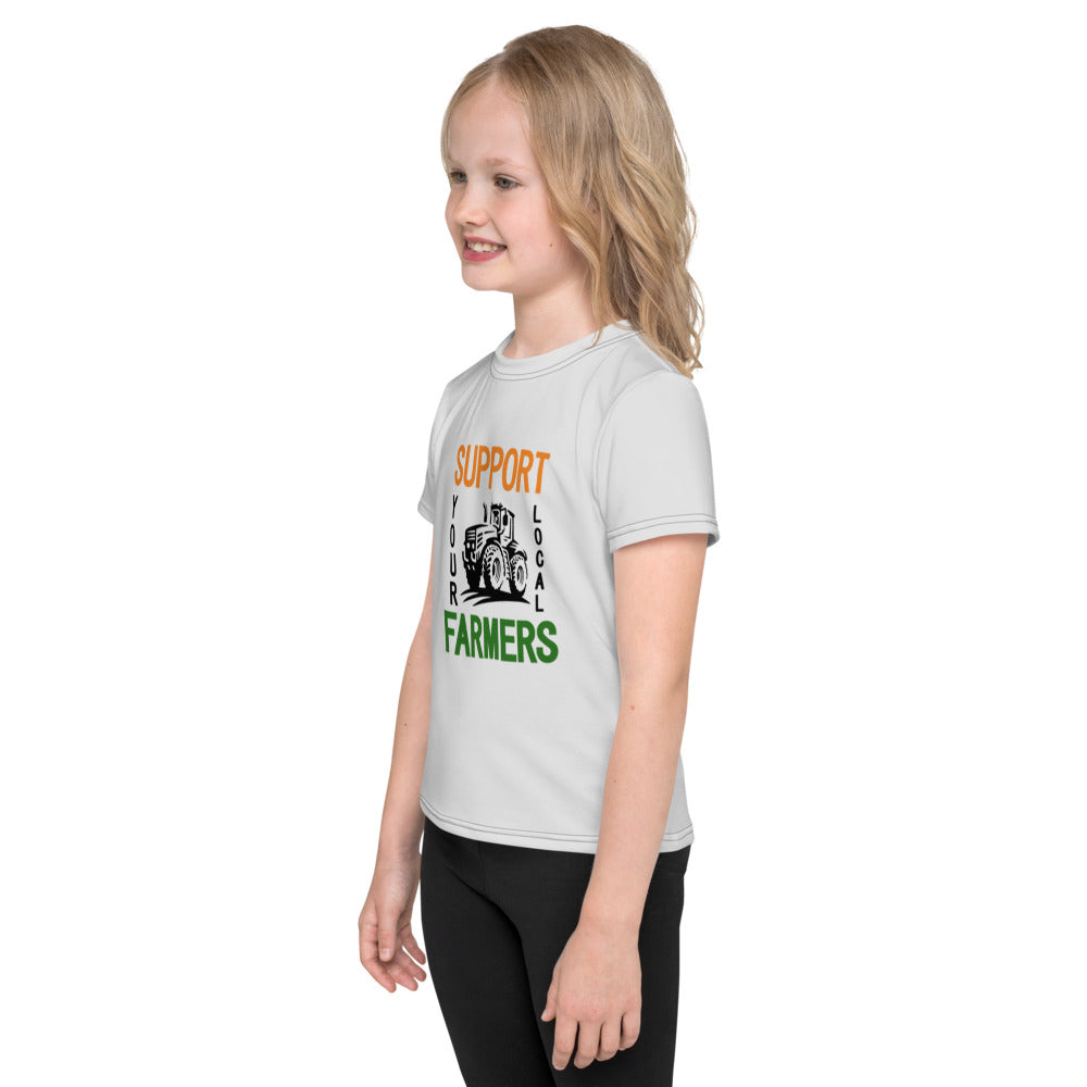 SUPPORT YOUR LOCAL FARMERS - Kids crew neck t-shirt