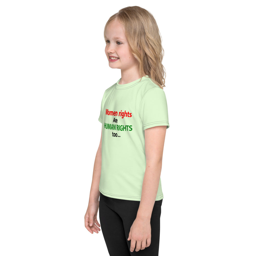 WOMEN RIGHTS ARE HUMAN RIGHTS TOO - Kids crew neck t-shirt