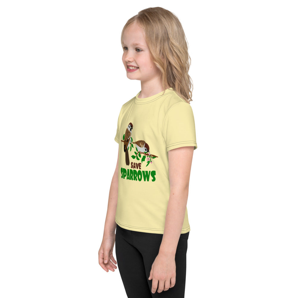 SAVE SPARROWS - Kids crew neck t-shirt