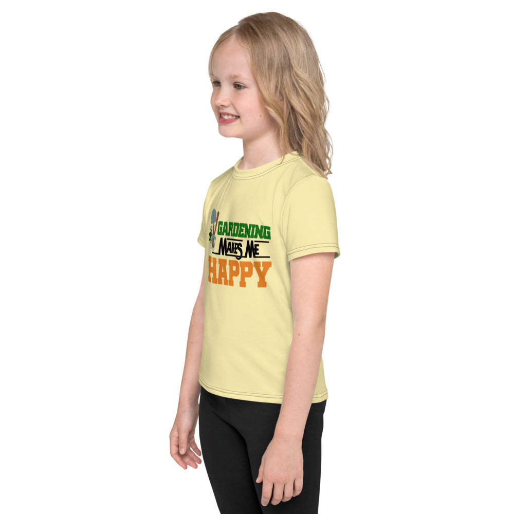 GARDENING MAKES ME HAPPY - Kids crew neck t-shirt