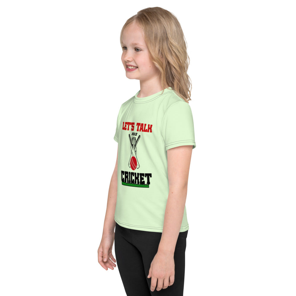 LET'S TALK ABOUT CRICKET - Kids crew neck t-shirt