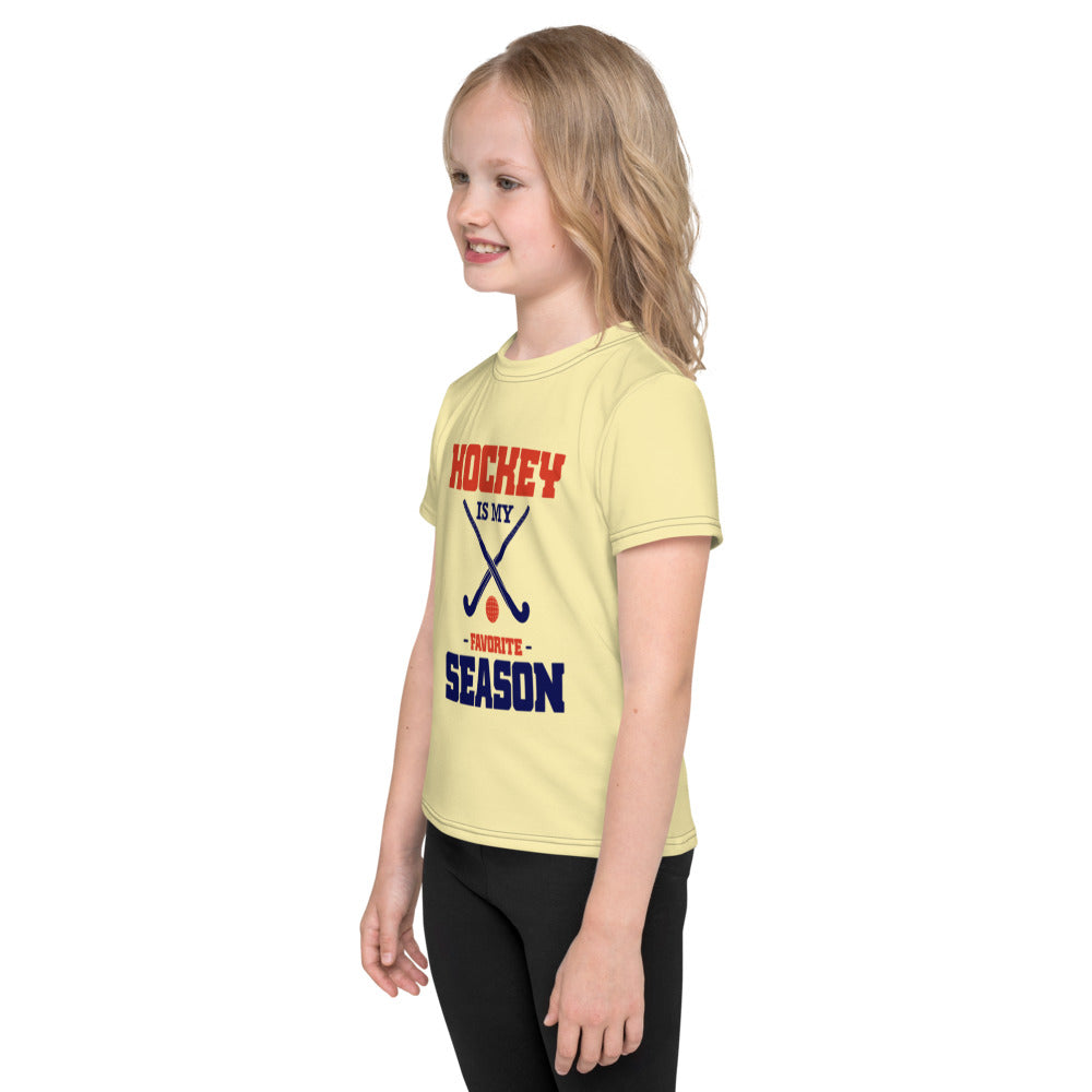 HOCKEY IS MY FAVORITE SEASON - Kids crew neck t-shirt