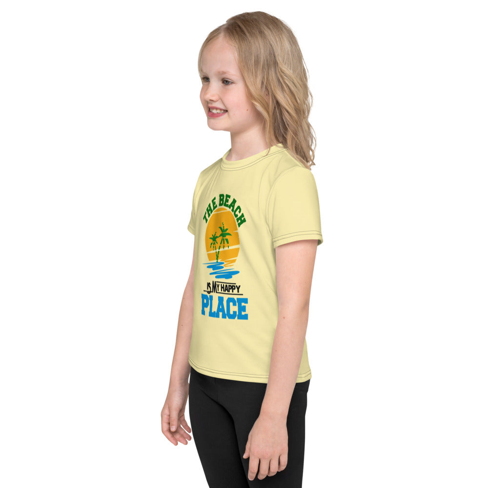 THE BEACH IS MY HAPPY PLACE - Kids crew neck t-shirt