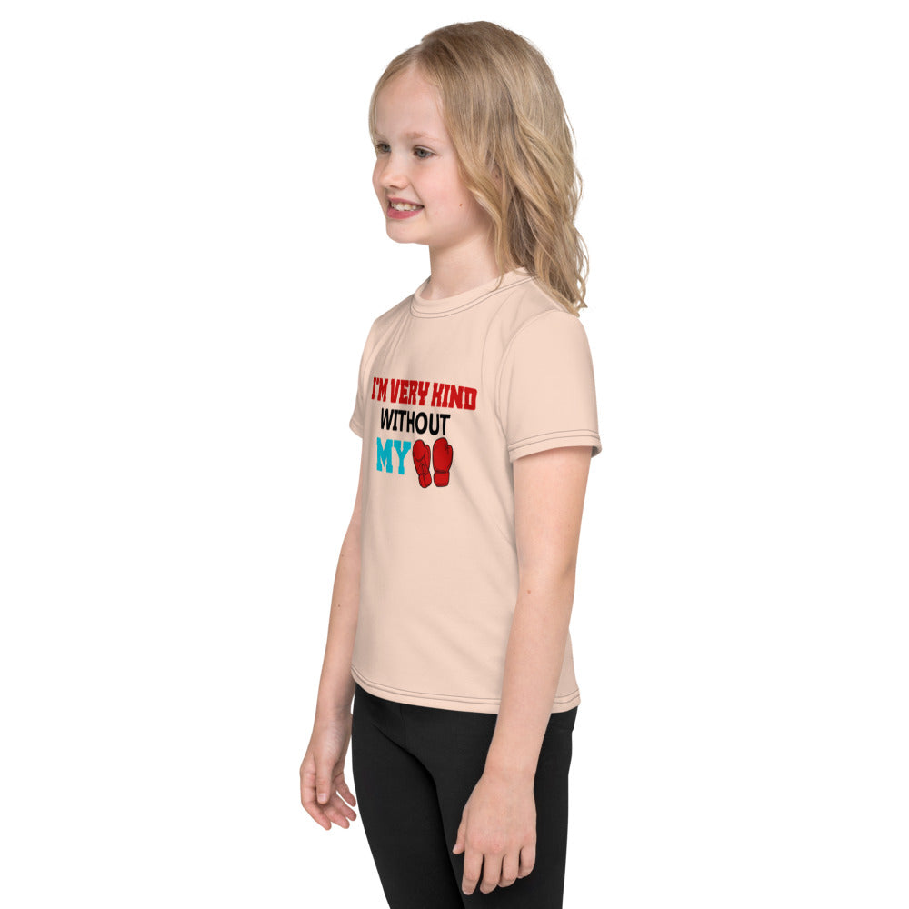 I'M VERY KIND WITHOUT MY BOXING GLOVES - Kids crew neck t-shirt