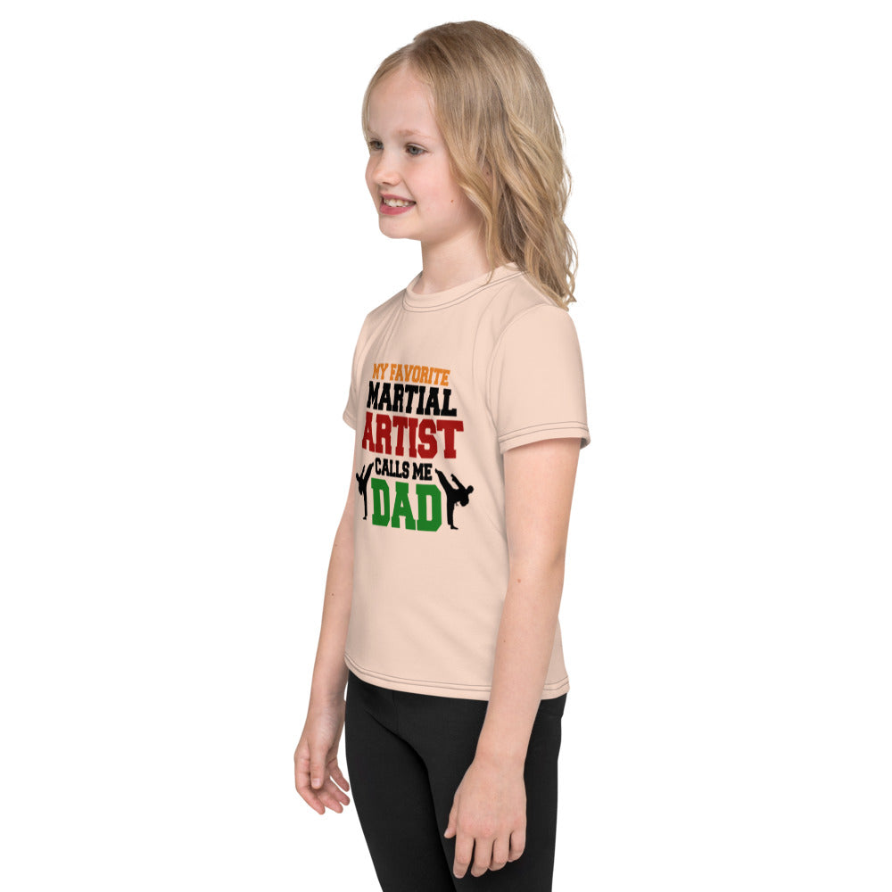 MY FAVORITE MARTIAL ARTIST CALLS ME DAD - Kids crew neck t-shirt