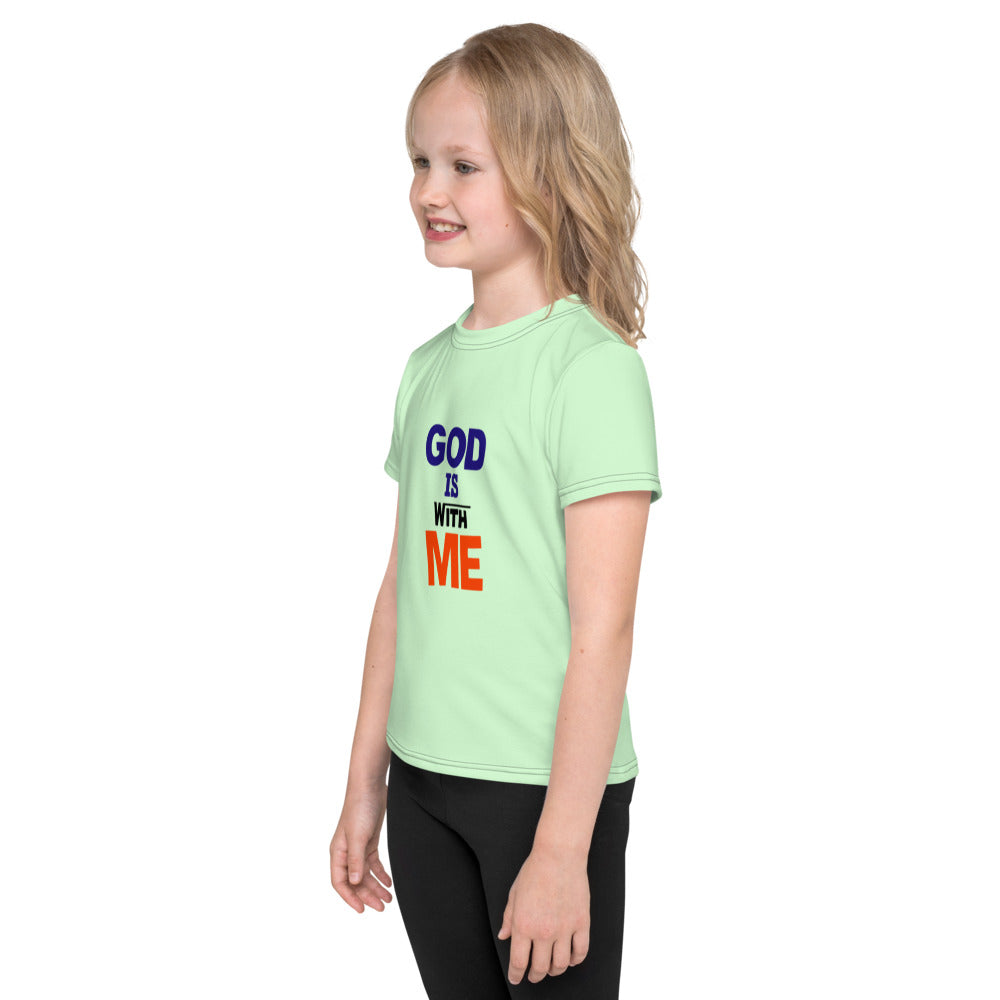 GOD IS WITH ME - Kids crew neck t-shirt