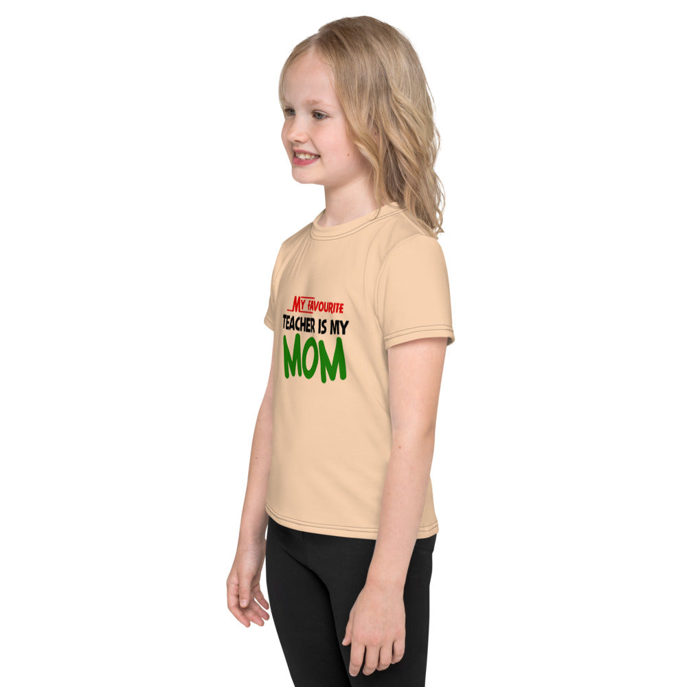 MY FAVOURITE TEACHER IS MOM - Kids crew neck t-shirt